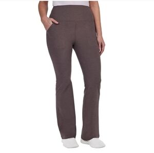 NWT KIRKLAND Signature Ladies' Brushed Flare Pants Brown S